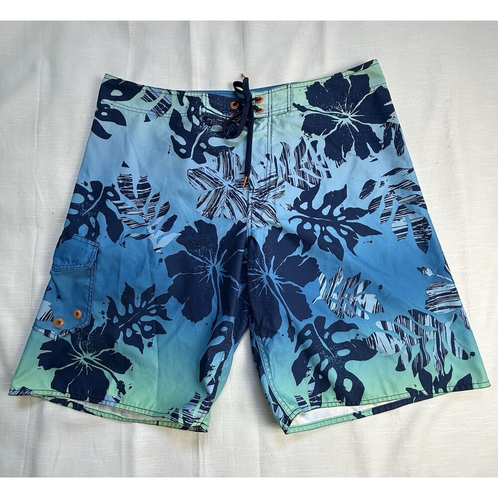 Crazy Shirts Hawaii Original Board Cargo Pocket Shorts Sz 36